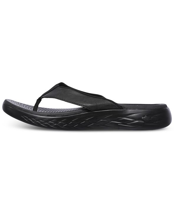 Skechers Men's On The Go 600 - Seaport Athletic Flip-Flop Thong Sandals ...