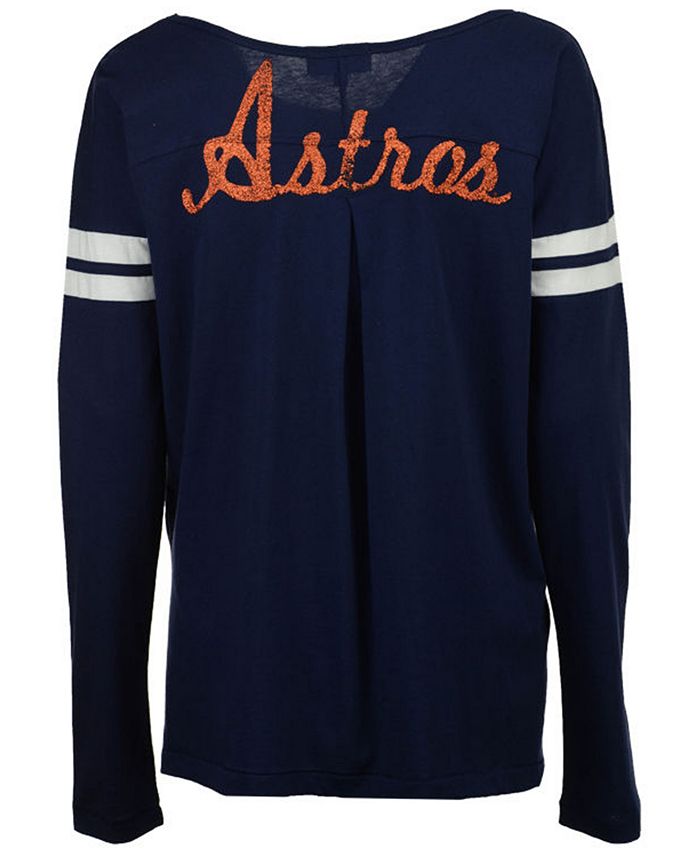 MLB Houston Astros Boys' Long Sleeve T-Shirt - XS
