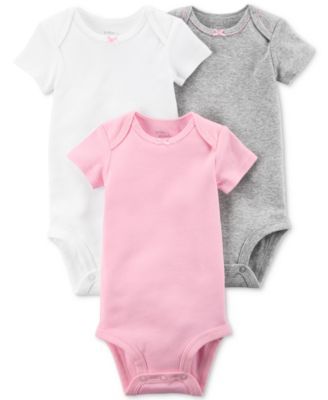 Carter's - 3-Pack Cotton Bodysuits, Baby Girls (0-24 Months)