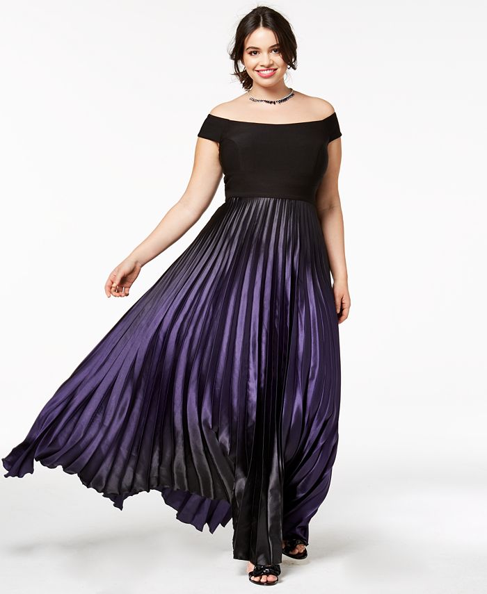 Plus size ombre cheap maxi dress