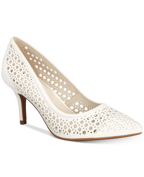 Alfani Women's Step 'N Flex Jennah Perforated Pumps, Created for Macy's