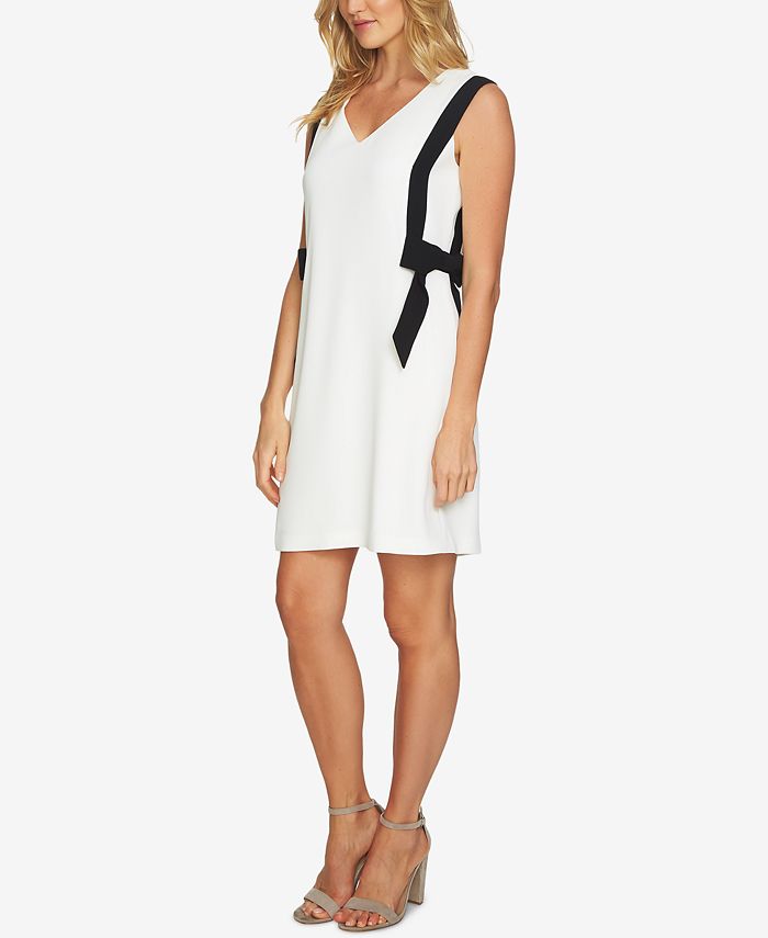 Cece bow trim shift dress sale