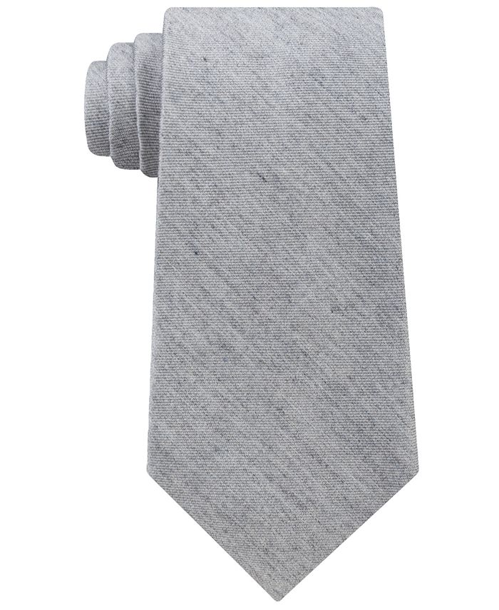 Calvin Klein Men's Gray Denim Solid Tie - Macy's