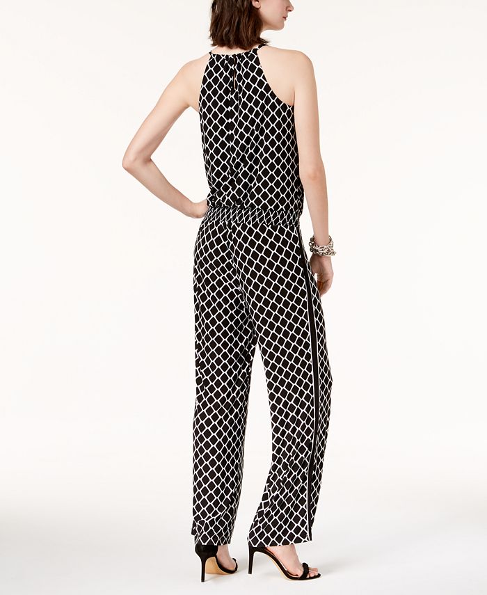 INC International Concepts I.N.C. Printed Peasant Jumpsuit, Created for