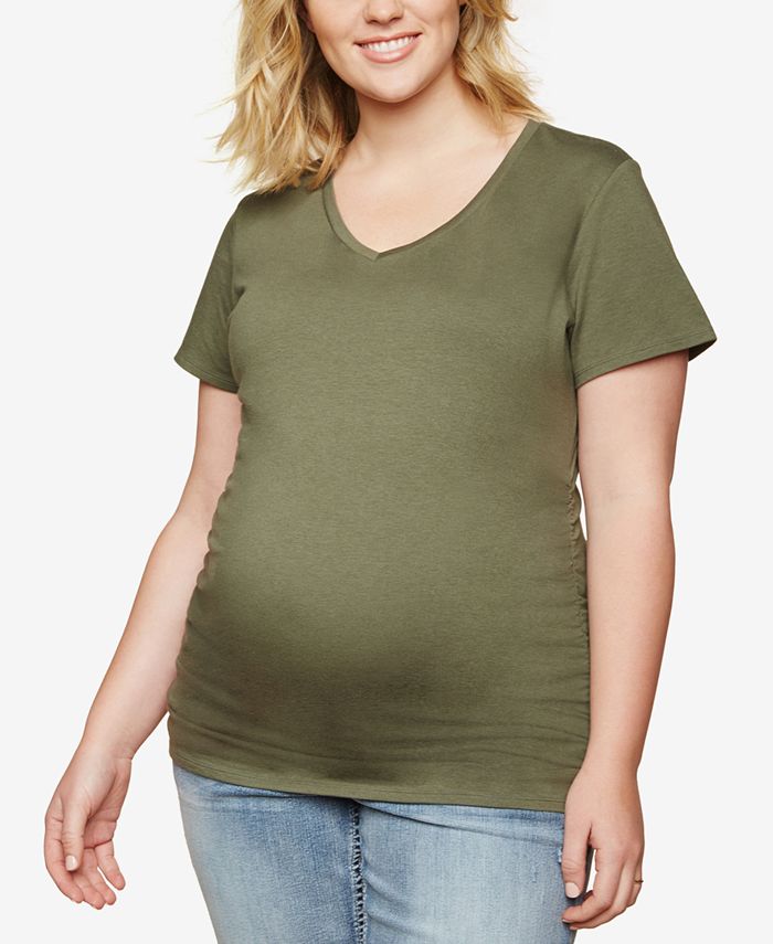Motherhood Maternity Plus Size Ruched TShirt Macy's