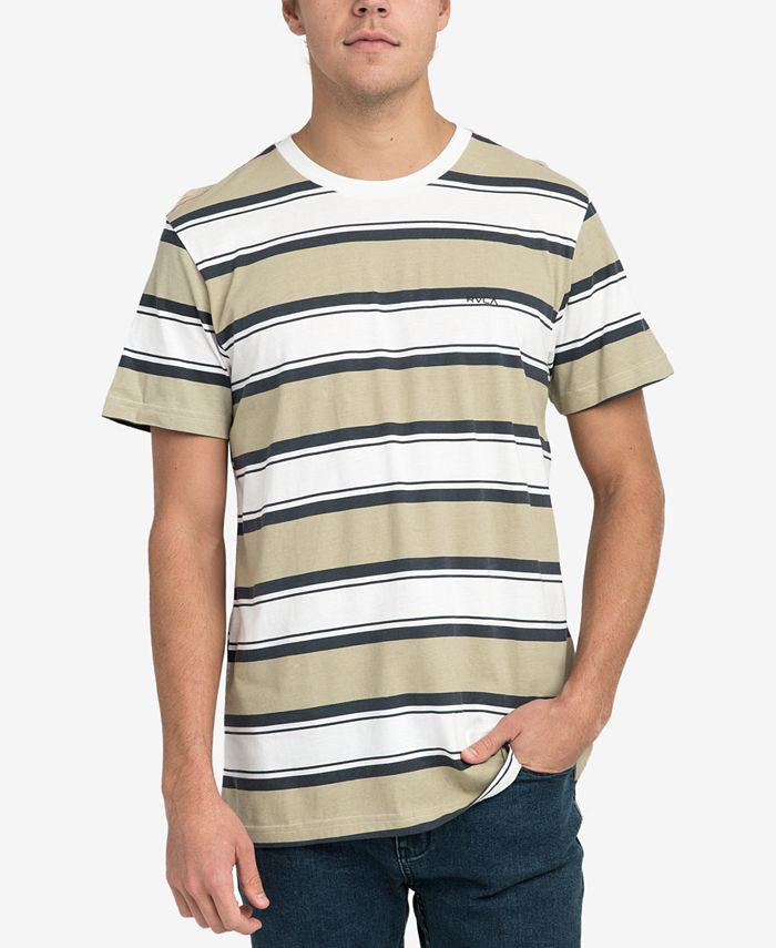 RVCA Men's Striped T-Shirt - Macy's
