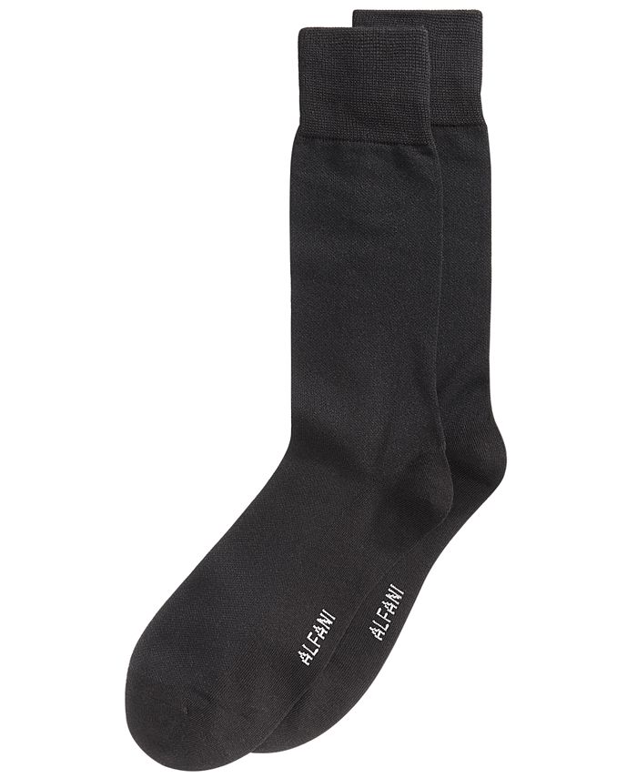 Alfani - Men's Piqu&eacute; Knit Dress Socks