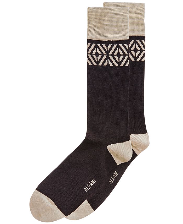 Alfani Men's Tiled Dress Socks, Created for Macy's - Macy's