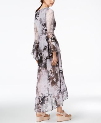 Bar III Asymmetrical Maxi Wrap Dress, Created for Macy's