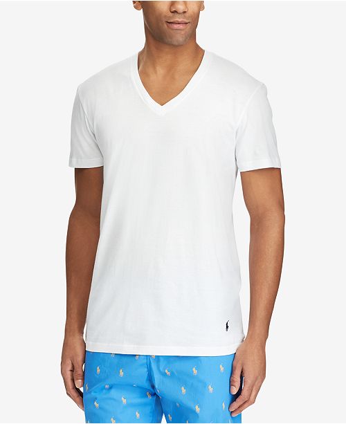 Polo Ralph Lauren Men's Classic Fit VNeck TShirts, 3Pack Underwear
