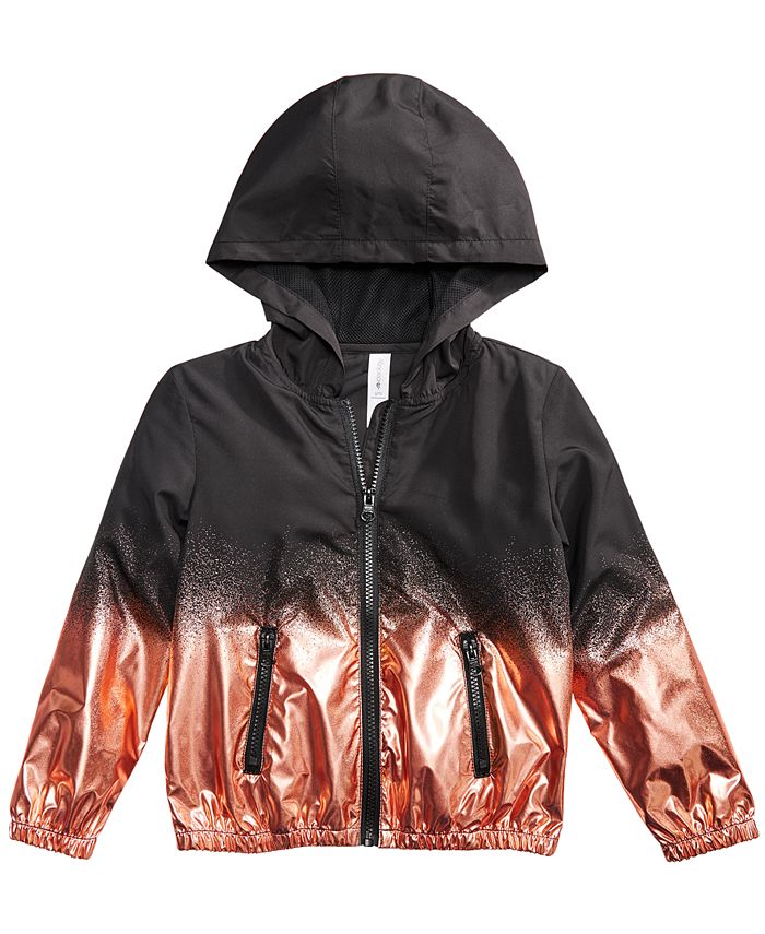 Ideology Metallic Splatter Hooded Jacket, Toddler Girls, Created for ...