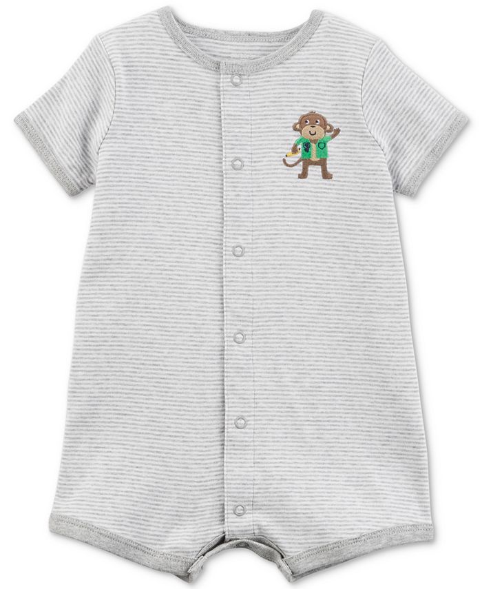 Carter's Monkey Cotton Romper, Baby Boys Macy's