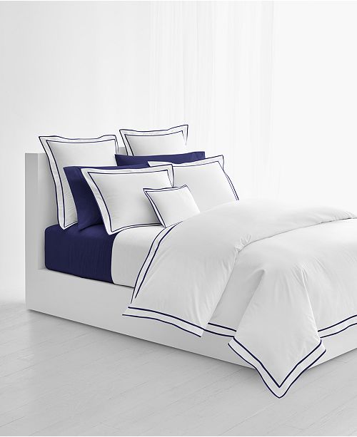 Lauren Ralph Lauren Spencer Cotton Sateen Border King Duvet Cover