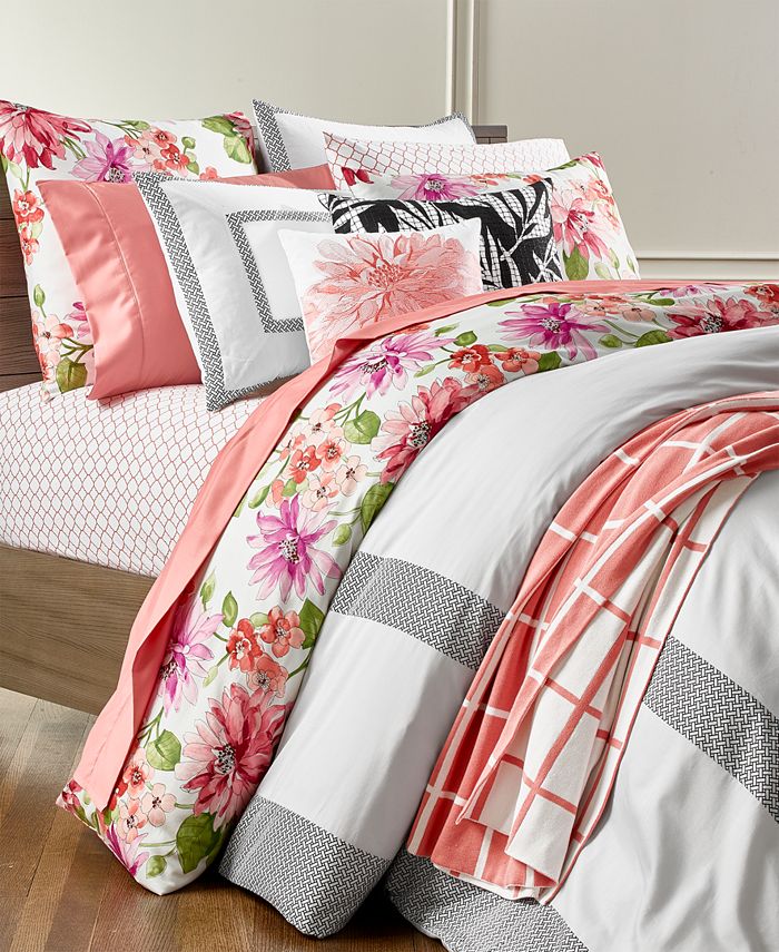 Charter Club CLOSEOUT! Bouquet 3Pc. King Duvet Cover Set, Created for