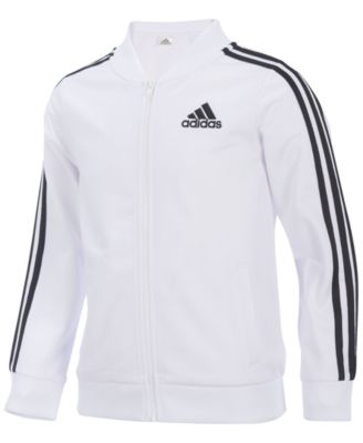 adidas white bomber jacket