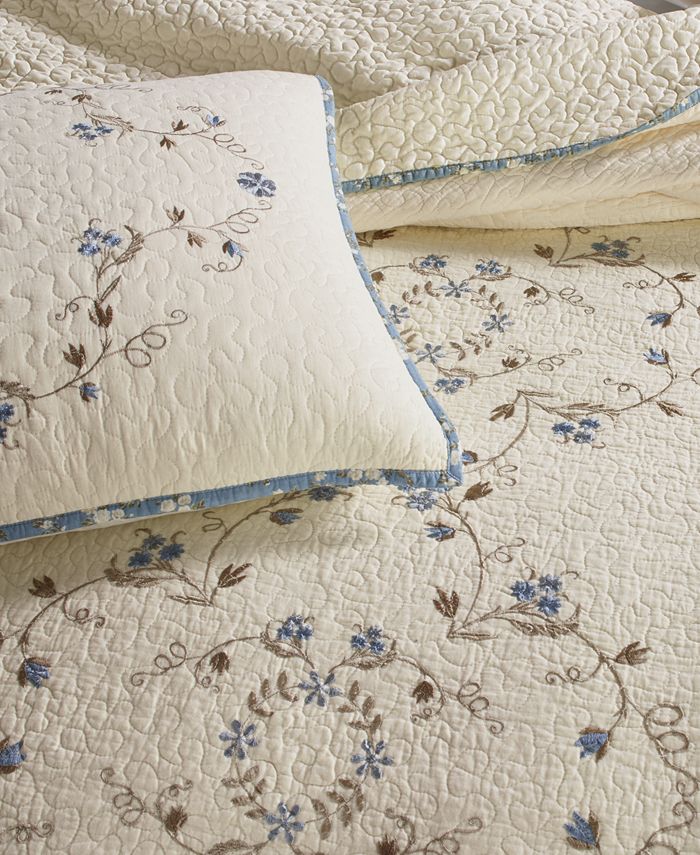 Martha Stewart Collection Westminster Vines Cotton Full Bedspread