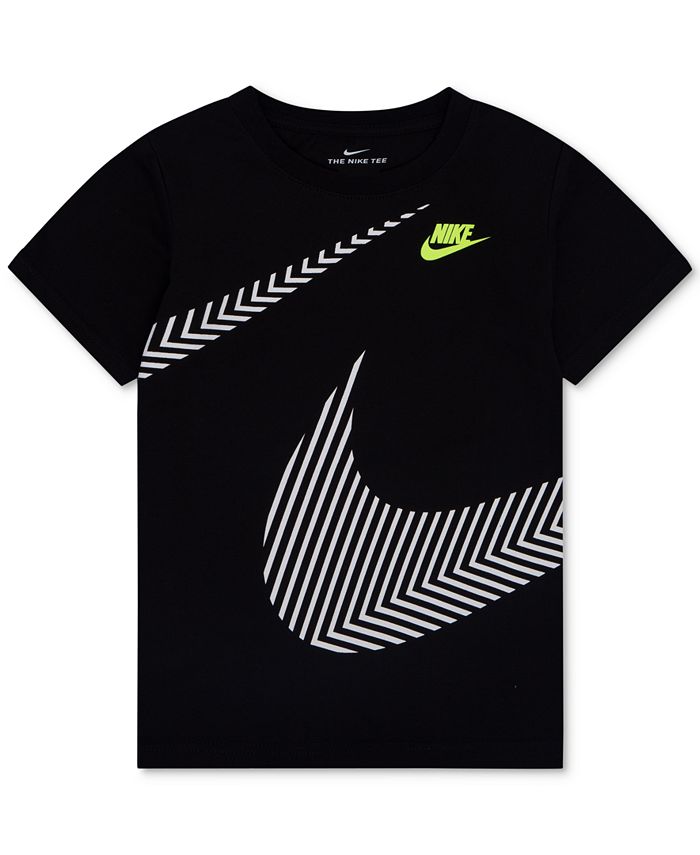 Nike Swoosh-Print Cotton T-Shirt, Little Boys - Macy's