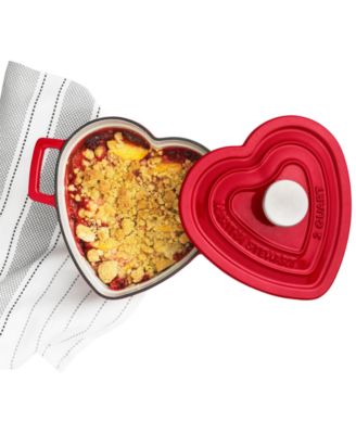 Photo 1 of Martha Stewart Collection Enameled Cast Iron 2-Qt. Heart-Shaped Casserole, Created for Macy's. Add love to every dish with this fun heart-shaped casserole from Martha Stewart Collection. The 2-qt. dish is made of enameled cast iron for lasting performance