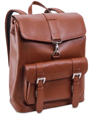 leather laptop backpack