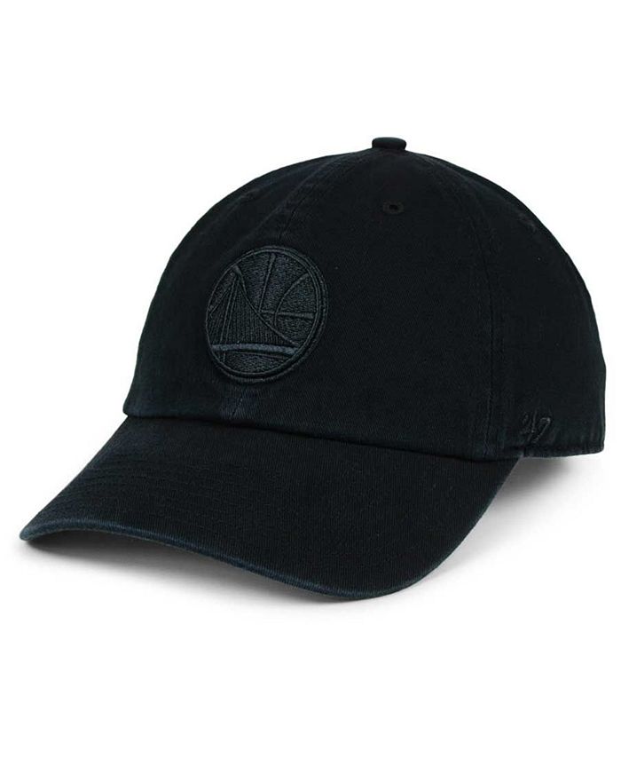 '47 Brand Golden State Warriors Black on Black CLEAN UP Cap & Reviews ...