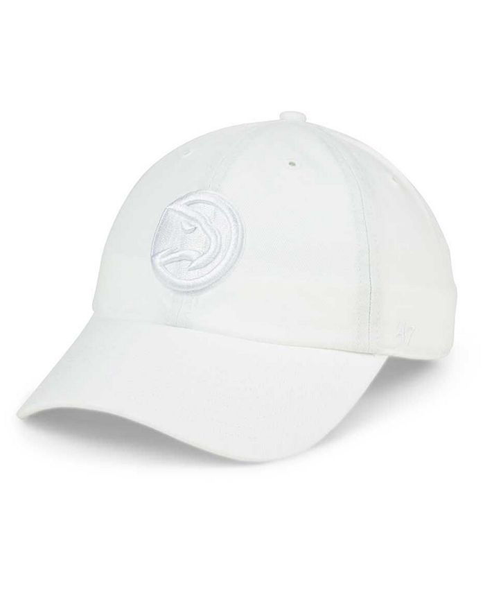 '47 Brand Atlanta Hawks White CLEAN UP Cap - Macy's