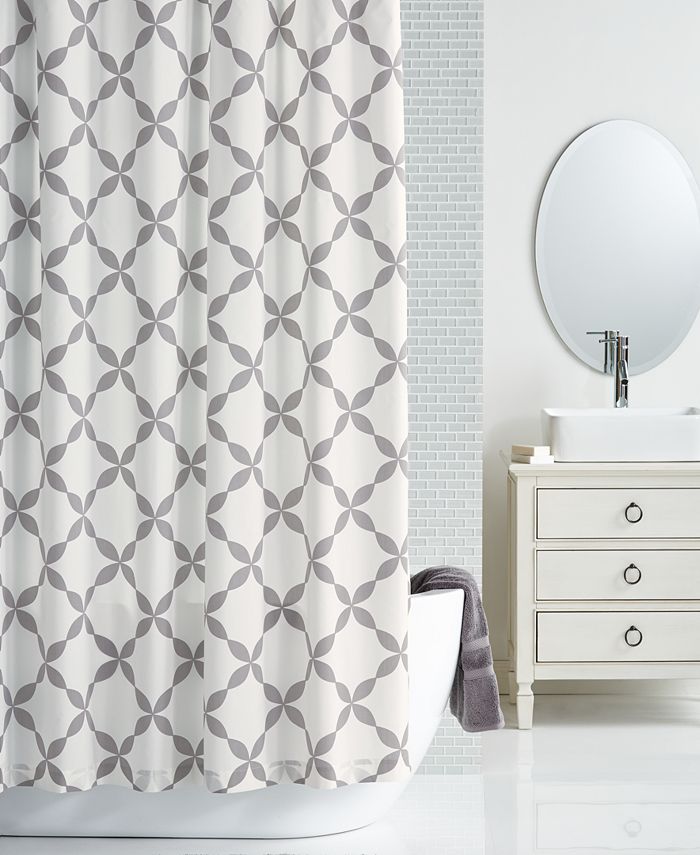 Charter Club LAST ACT! 72" x 72" TrellisPrint Shower Curtain, Created for Macy's Macy's