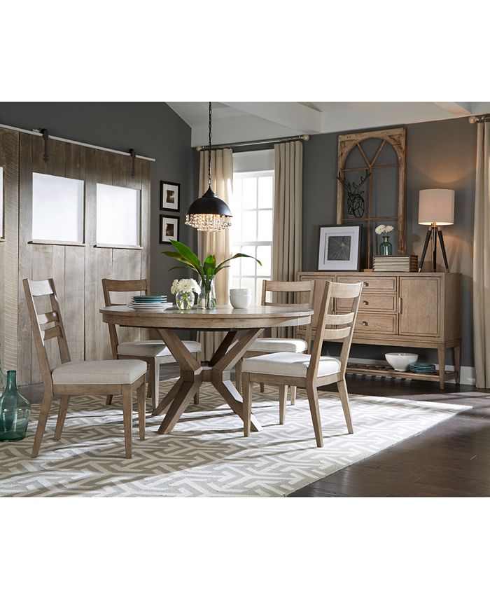 Furniture Bridgegate Round Expandable Dining Furniture, 7Pc. Set