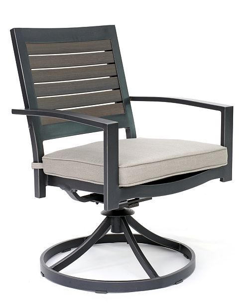 Furniture Marlough Ii Aluminum Outdoor Swivel Rocker With