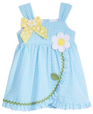 Bonnie Baby Seersucker Dress, Baby Girls - Macy's