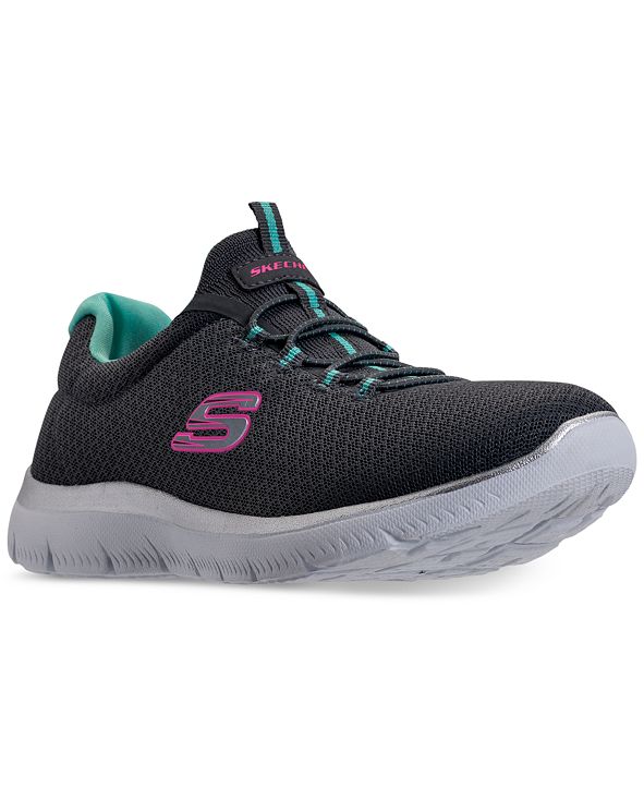 skechers women's summits wide width athletic sneakers from finish line