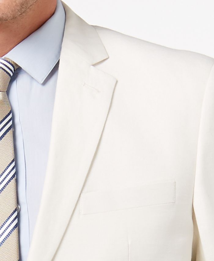 Perry Ellis Men's Slim-Fit Stretch White Suit - Macy's