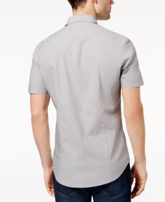 michael kors men's solid stretch shirt