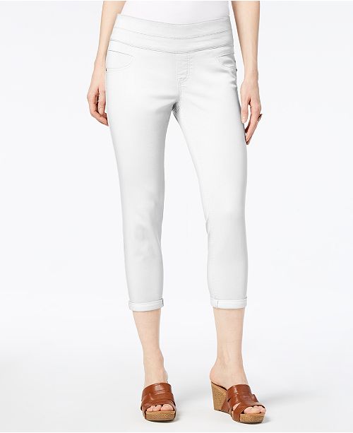 Style & Co Petite Cropped Pull-On Pants, Created for Macy's & Reviews ...