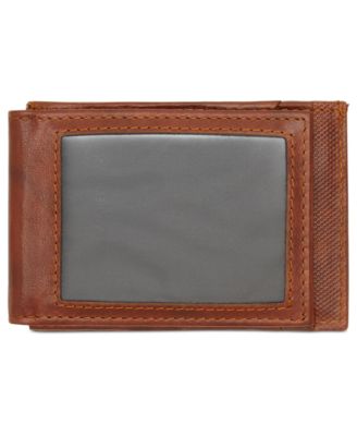 Men's Crunch Magnetic Front-Pocket Leather Wallet