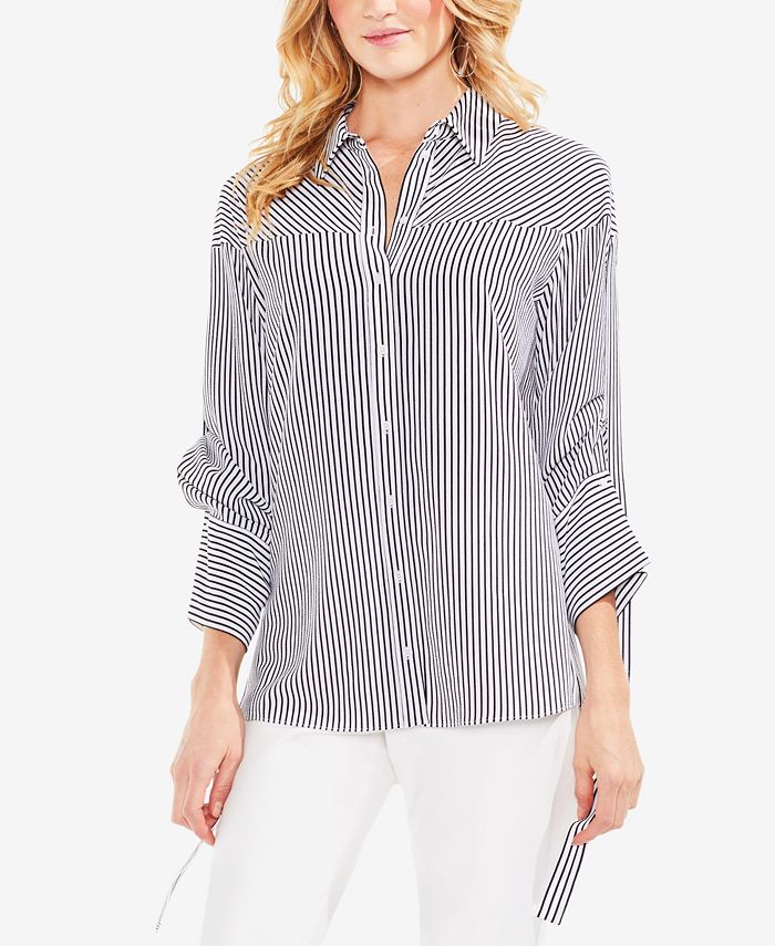 Vince camuto striped top sales