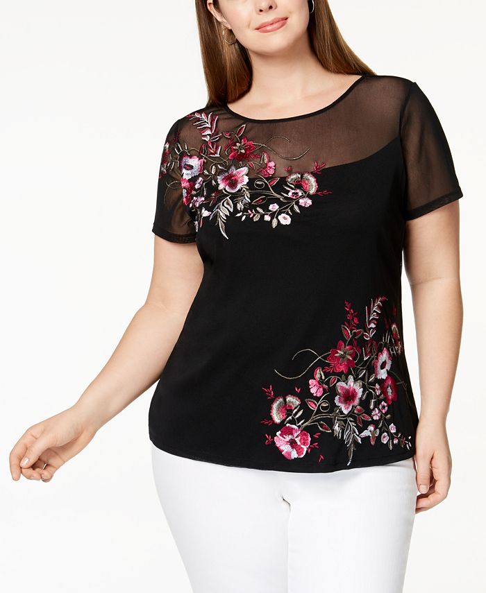 Macy's inc plus size clearance tops