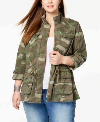 macy's plus size coats