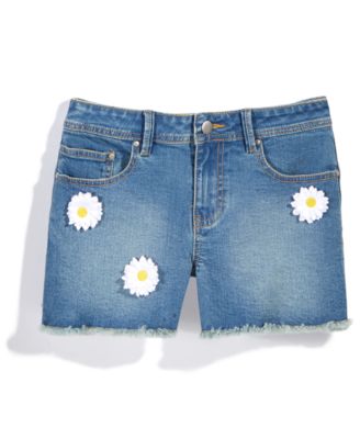 Nowadays - Daisy Denim Shorts, Big Girls (7-16) & Juniors (1-5)