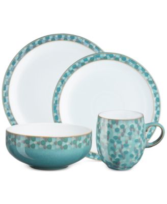 Denby - Azure Shell Collection 4-Piece Place Setting Boxed Set