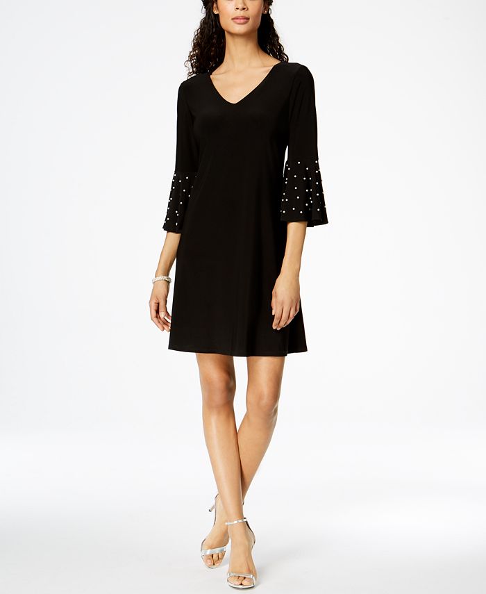 MSK Embellished BellSleeve Dress & Reviews Dresses Women Macy's