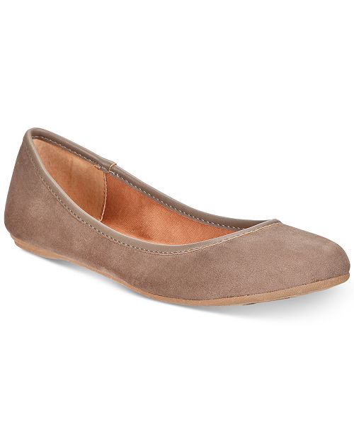 macys navy flats