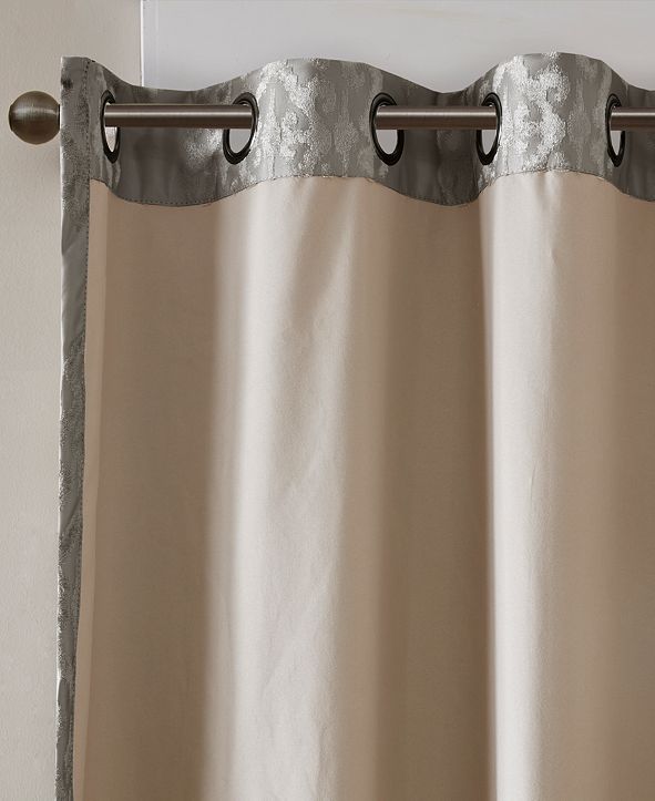 SunSmart Mirage 50" x 95" Damask Total Blackout Curtain Panel & Reviews
