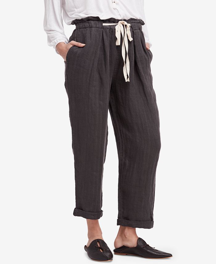 Free People Only Over You Drawstring Trousers - Macy's