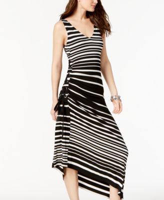 INC International Concepts I.N.C. Petite Side-Ruched Maxi Dress, Created for Macy's