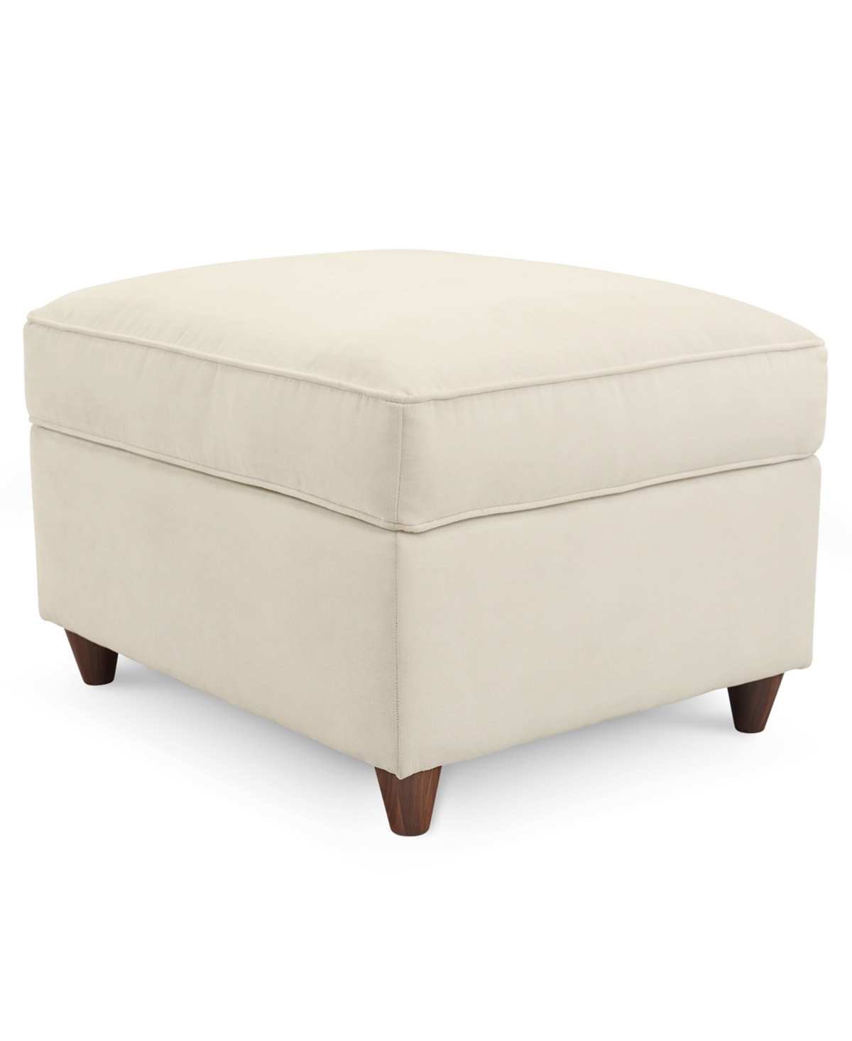 Macy's Lidia Fabric Ottoman, Created For  In Gypsy Crã¨me