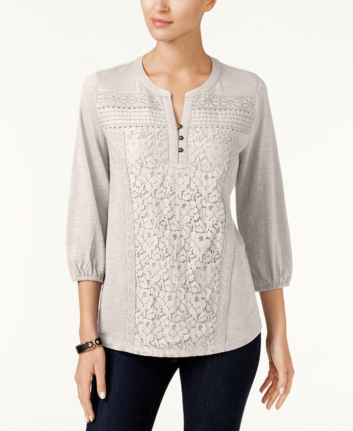 Macy's style & co petite tops store