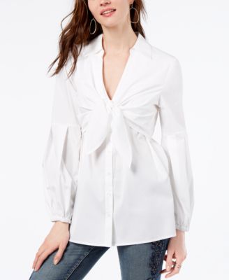 INC International Concepts - Tie-Front Shirt