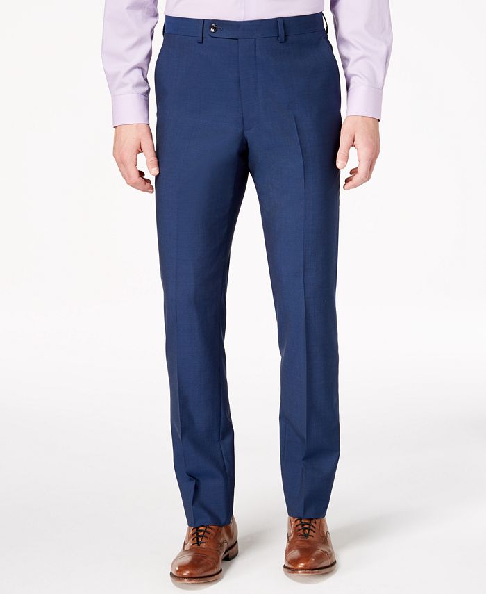 Vince Camuto Men's Slim-Fit Stretch Blue Solid Suit - Macy's