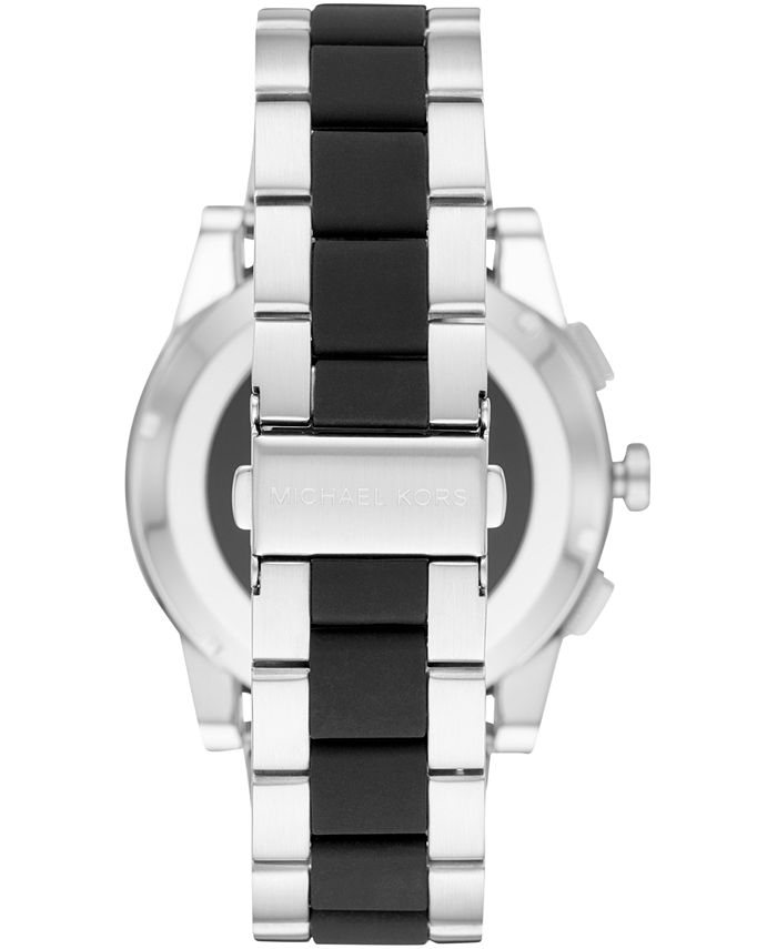 Michael Kors Access Men's Grayson Two-Tone Stainless Steel & Silicone ...