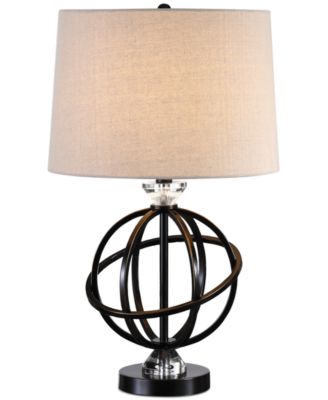 metal orb table lamp